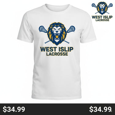 West Islip Lacrosse Premium White T-Shirt